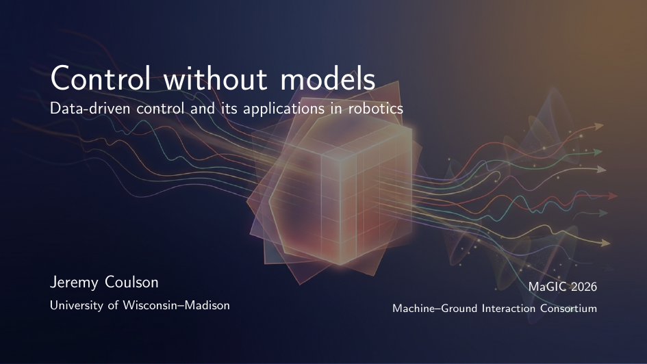 Control without models: Data-driven control and its applications in robotics